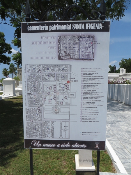 castro santa ifigenia cemetery map